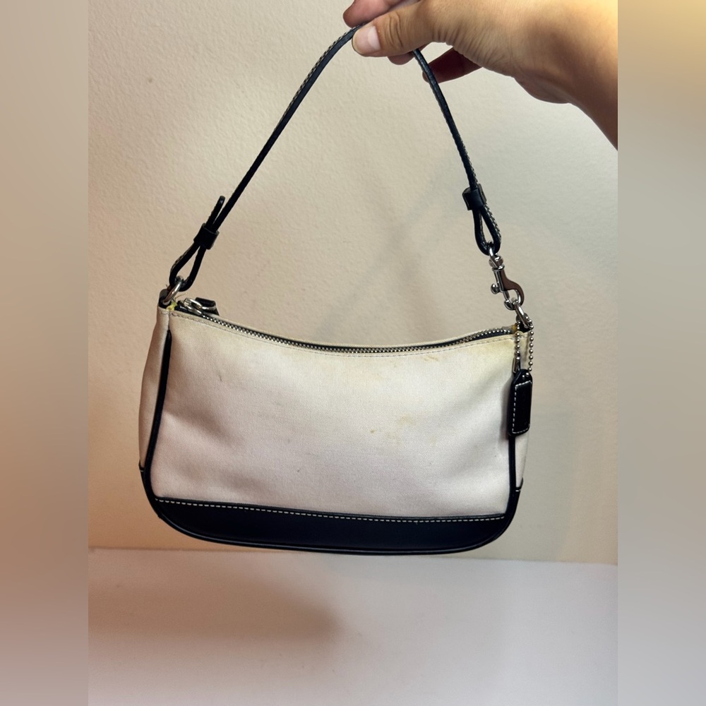 Coach Y2K Hampton Demi Mini Hand Bag Shoulder Bag Canvas/Leather